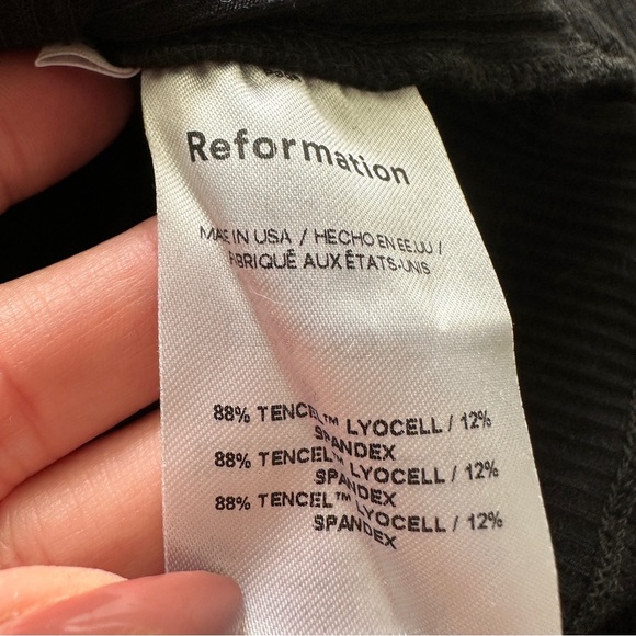 REFORMATION Virgil Knit Long sleeve Top in Black Sz. Small - Picture 7 of 11